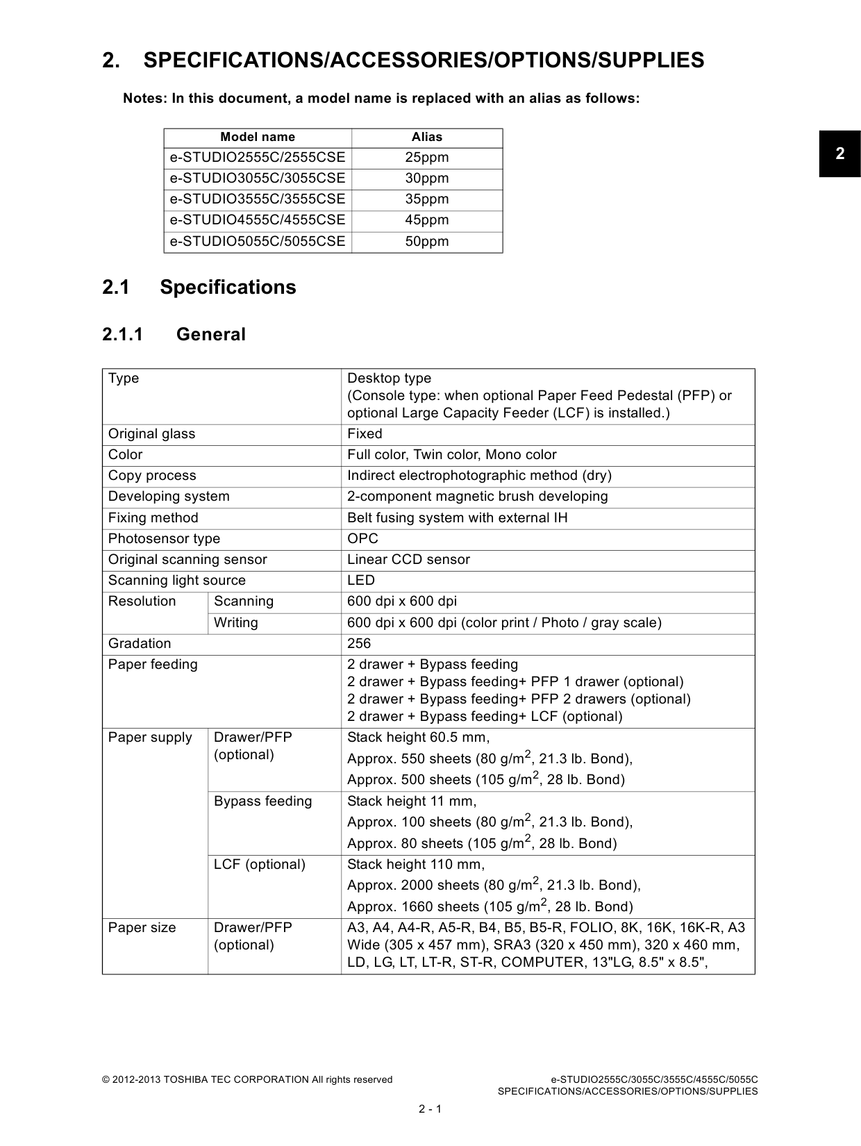 TOSHIBA e-STUDIO 2555C 3055C 3555C 4555C 5055C CSE Service Manual-2